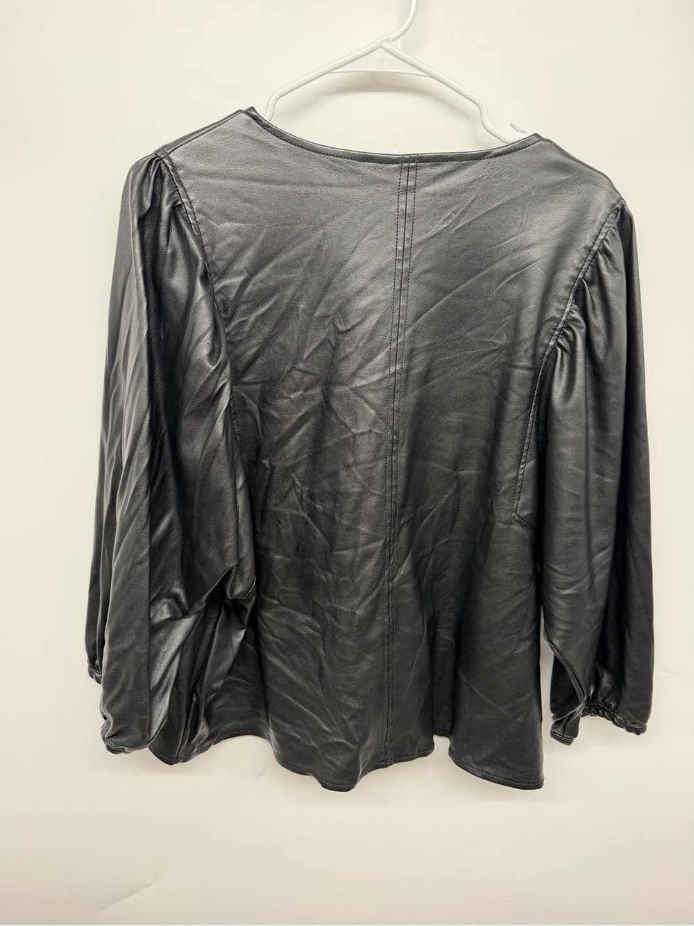 Marc New York Black Faux Leather Zip Jacket - Picture 4 of 4